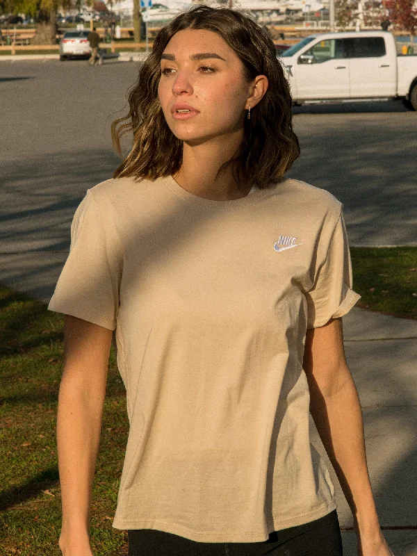 NIKE SPORTSWEAR CLUB T-SHIRT Terry Blend Velvet Blend Canvas Blend