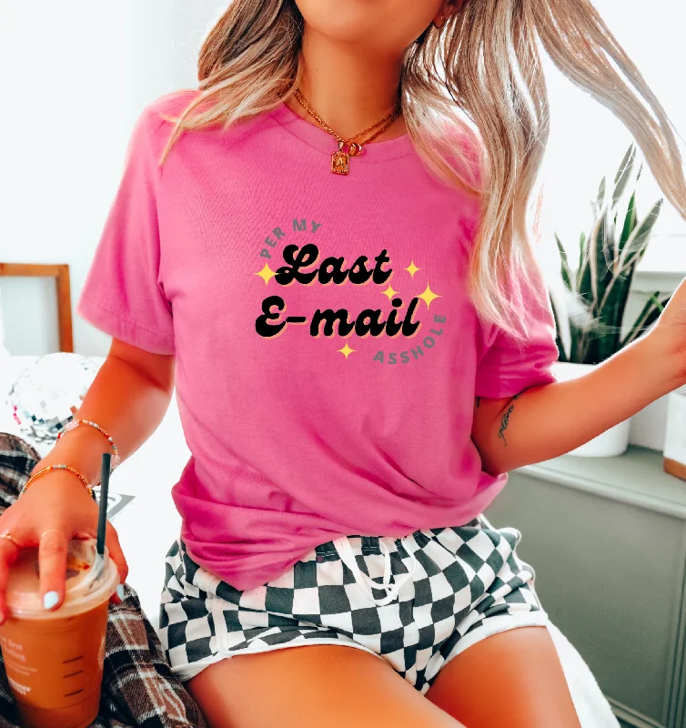 Per My Last E-mail AH Tee Ribbed T-Shirt High Neck Heavyweight