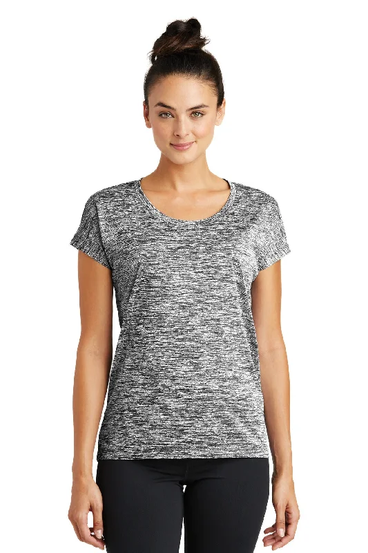 Sport-Tek Ladies PosiCharge Electric Heather Sporty Tee. LST390 Fashionable Trendy Casual