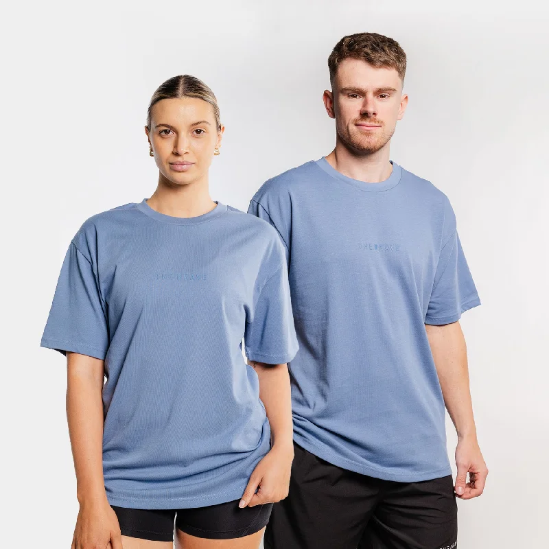 THE BRAVE - LIFESTYLE OVERSIZED T-SHIRT - GLACIER Graphic T-Shirt Round Neck Polyester