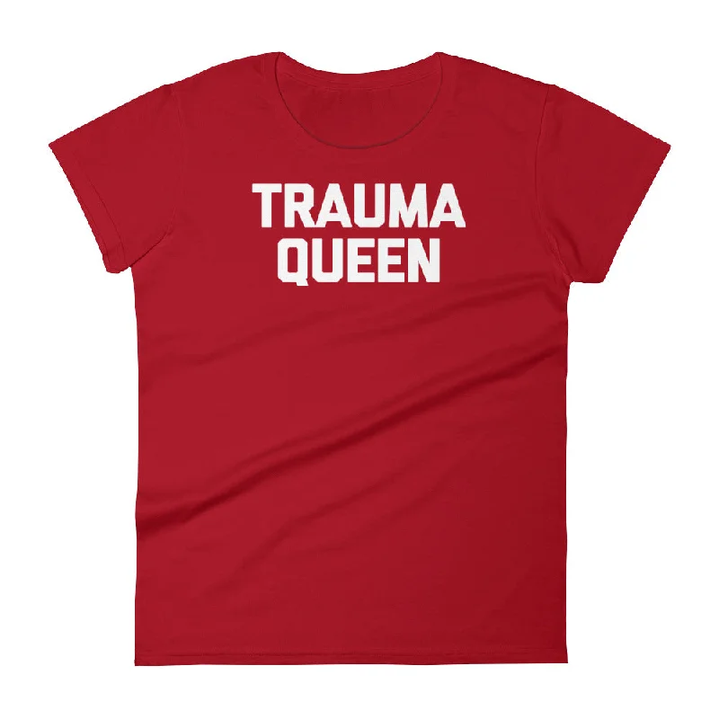Trauma Queen T-Shirt (Womens) Rayon Fabric Velvet Fabric Corduroy Fabric