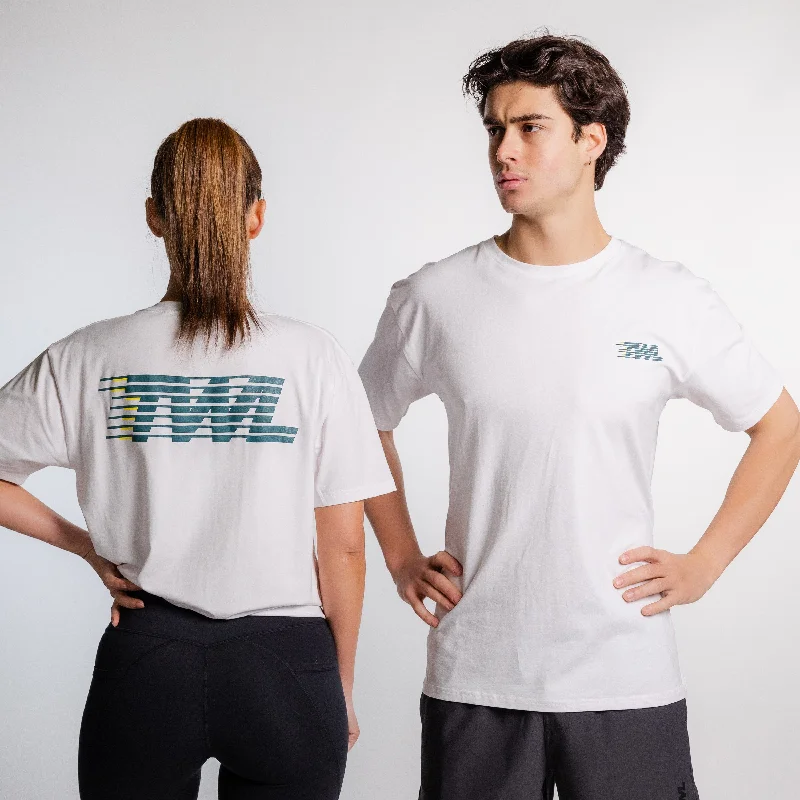 TWL - OVERSIZED T-SHIRT - GREEN & GOLD Elegant Classic Vintage
