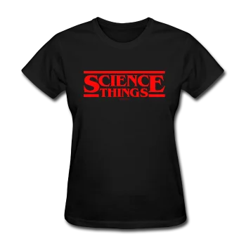 "Science Things" - Women's T-Shirt Mesh Fabric Canvas Fabric Denim Fabric