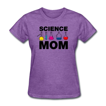 "Science Mom" - Women's T-Shirt Zippered Front Buttoned Front Snap Front