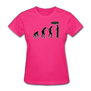 "Stop Following Me" - Women's T-Shirt Rayon Fabric Velvet Fabric Corduroy Fabric