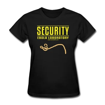 "Security Ebola Laboratory" - Women's T-Shirt Graphic T-Shirt Round Neck Polyester
