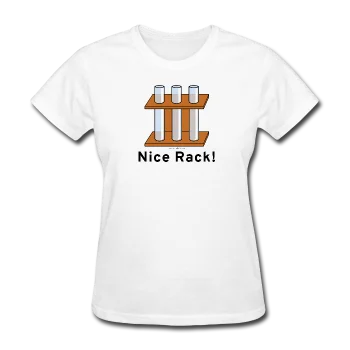 "Nice Rack" - Women's T-Shirt Seamless Knitted Crochet