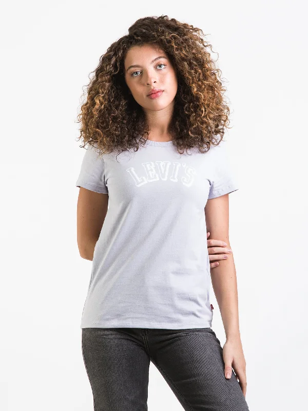 WOMENS VARSITY PERFECT T-SHIRT Mesh Blend Leather Blend Suede Blend