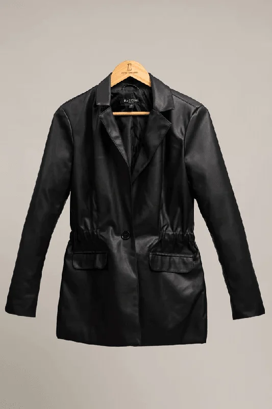 Agent Black Jacket Tailored Jacket Straight Jacket A-Line Jacket