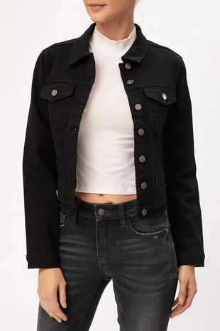 Black Jean Jacket Striped Jacket Polka Dot Jacket Floral Jacket