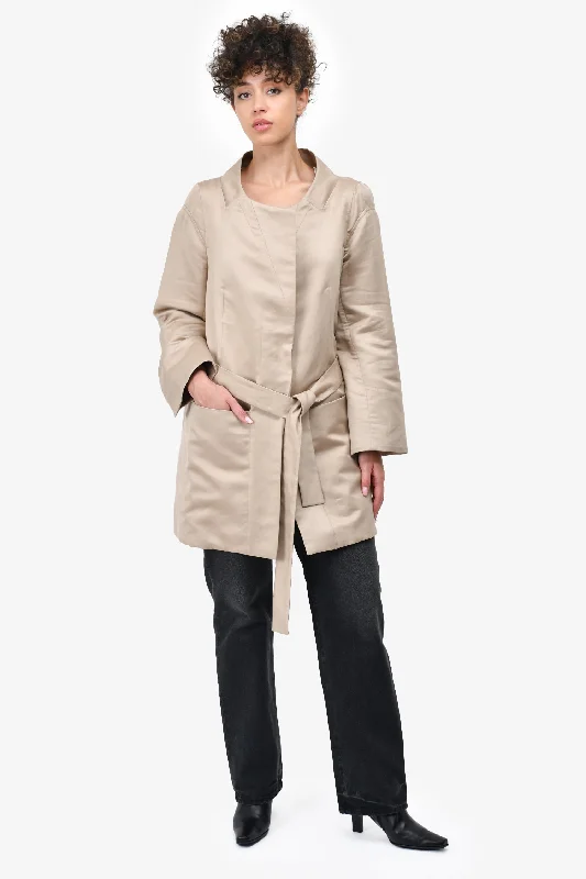 Chloe Beige Cotton/Linen Melitta Tie Front Jacket Est. Size S/M Striped Jacket Polka Dot Jacket Floral Jacket Chloe Beige Cotton/Linen Melitta Tie Front Jacket Est. Size S/M Striped Jacket Polka Dot Jacket Floral Jacket