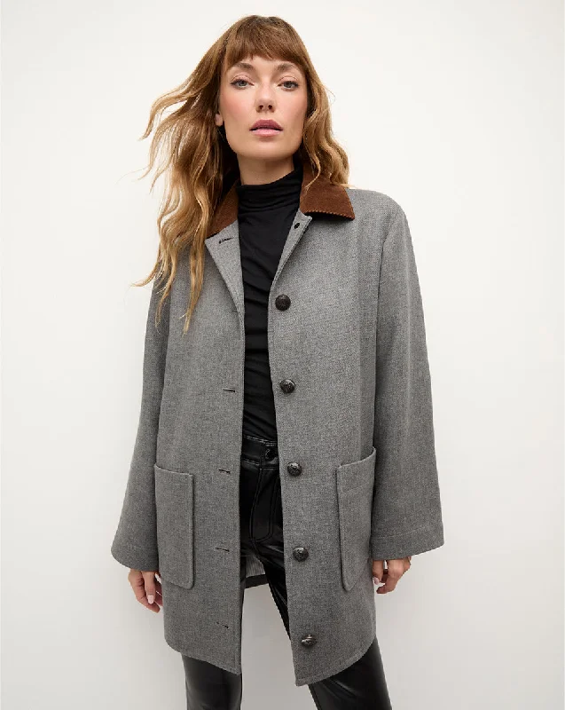 Freya Dickey Barn Jacket Welt Pockets Slit Pockets Flap Pockets