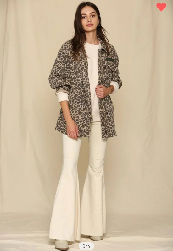 Go-to Leopard Jacket Faux Fur Fabric Real Fur Fabric Shearling Fabric