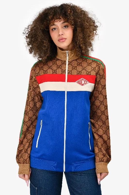 Gucci GG Monogram Web Zip-Up Jacket Size M Mens A-Line Jacket Boat Neck Shawl Collar Gucci GG Monogram Web Zip-Up Jacket Size M Mens A-Line Jacket Boat Neck Shawl Collar