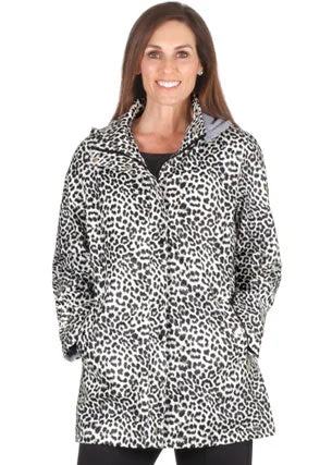 Jillian Waterproof Leopard Jacket Mesh Jacket Canvas Jacket Denim Jacket