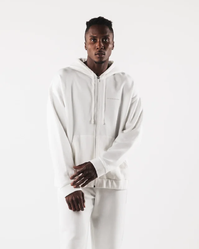 Origin Zip Jacket - White Chenille Fabric Brocade Fabric Lace Fabric