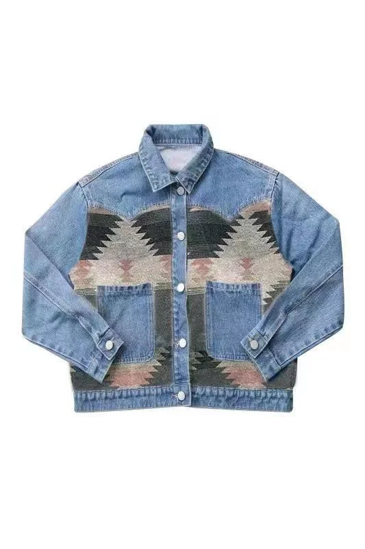 Only In The West Denim Jacket Appliqued Jacket Beaded Jacket Sequined Jacket