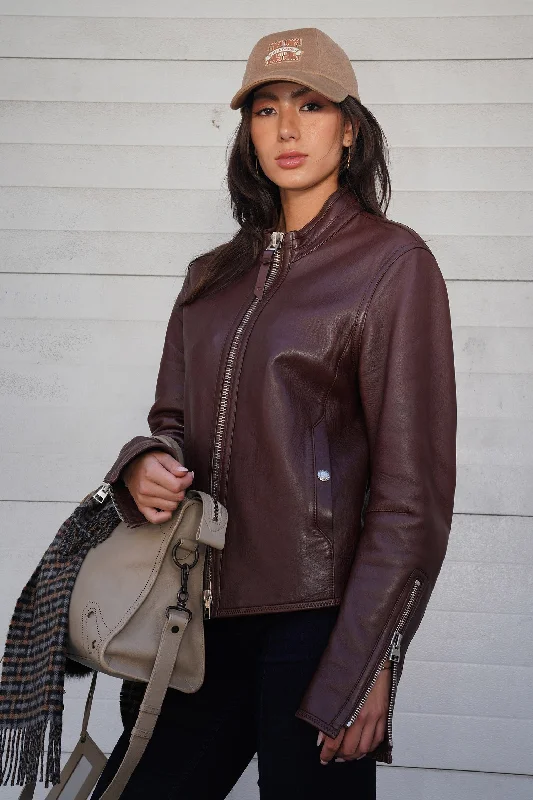 Tom Ford Brown Leather Biker Jacket Size 50 Print Jacket Jacquard Jacket Embroidered Jacket Tom Ford Brown Leather Biker Jacket Size 50 Print Jacket Jacquard Jacket Embroidered Jacket