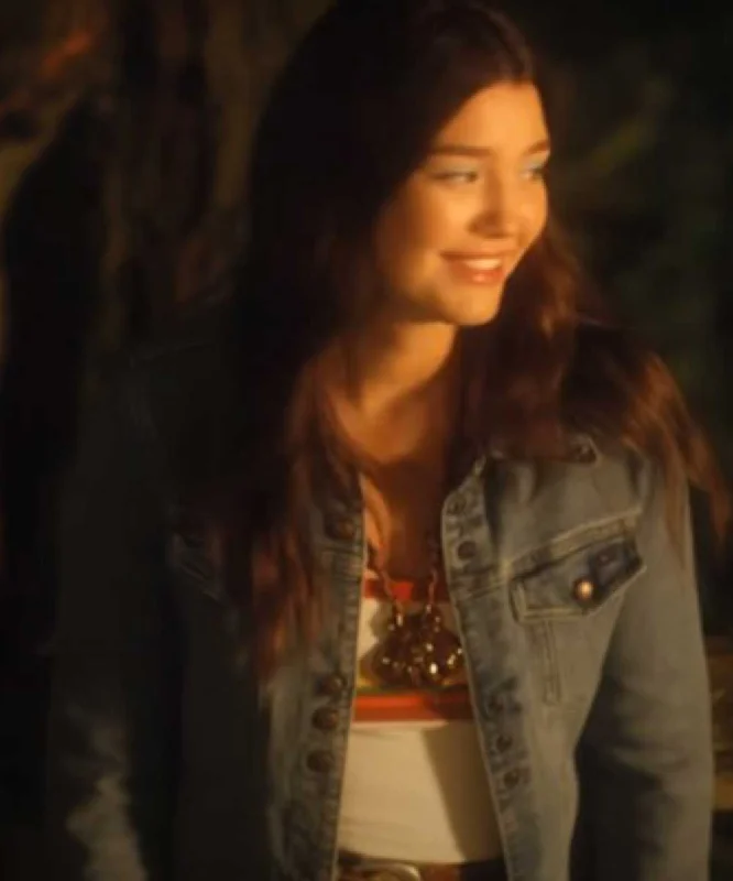 Tully Hart Firefly Lane Blue Denim Jacket Nylon Fabric Polyester Fabric Spandex Fabric Tully Hart Firefly Lane Blue Denim Jacket Nylon Fabric Polyester Fabric Spandex Fabric