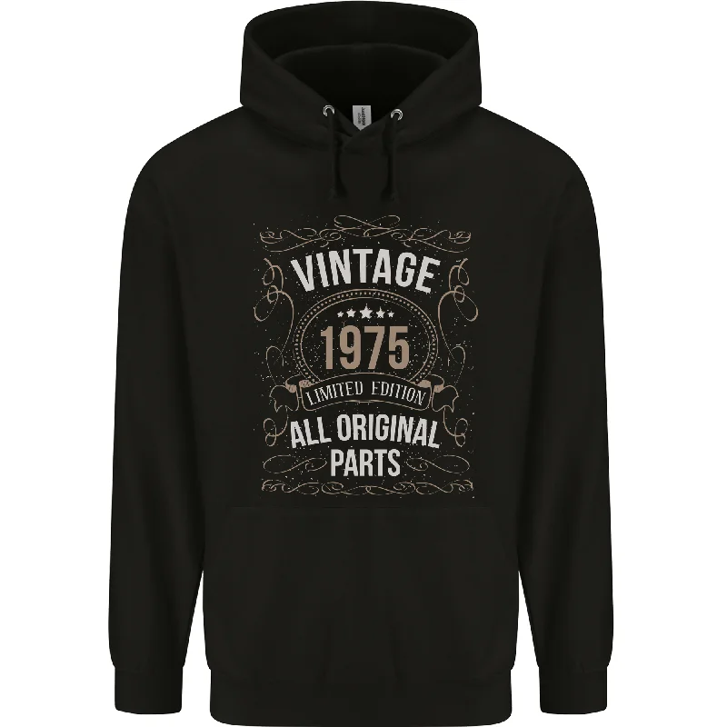 49th Birthday Limited Edition 1975 Mens 80% Cotton Hoodie Hoodie with Batwing Sleeves Loose Dramatic 49th Birthday Limited Edition 1975 Mens 80% Cotton Hoodie Hoodie with Batwing Sleeves Loose Dramatic