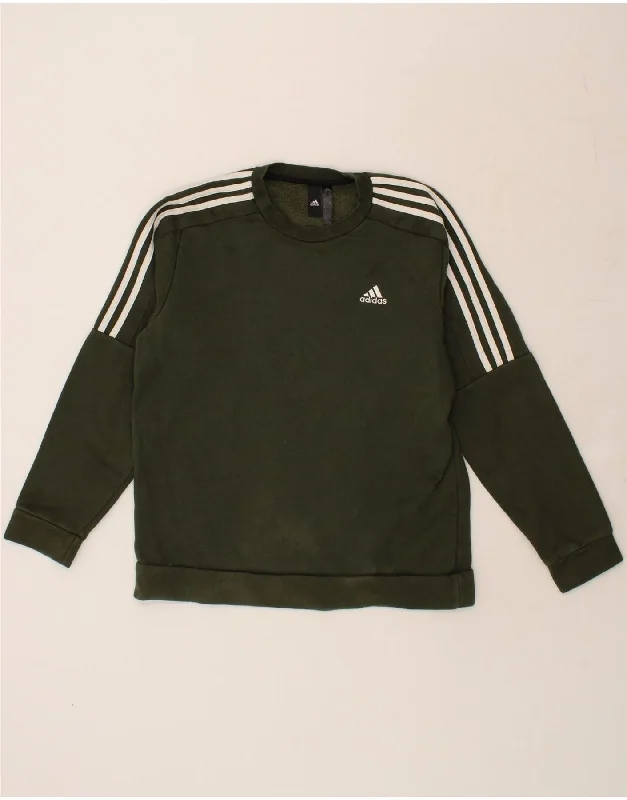 ADIDAS Mens Sweatshirt Jumper Medium Khaki Cotton Hoodie with Elastic Cuffs Stretchable Comfortable ADIDAS Mens Sweatshirt Jumper Medium Khaki Cotton Hoodie with Elastic Cuffs Stretchable Comfortable