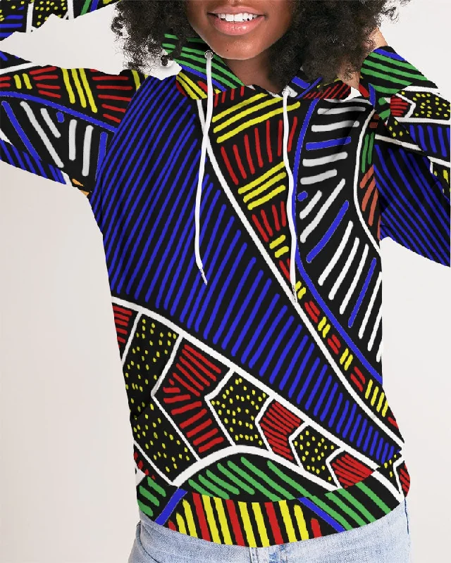 Tribal Vibe Women's Hoodie Hoodie with Hem Drawcord Adjustable Customizable