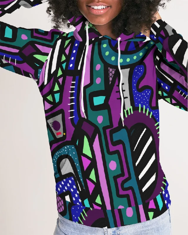 AMETHYST RISING Women's Hoodie Hoodie with Puffed Sleeves Voluminous Trendy