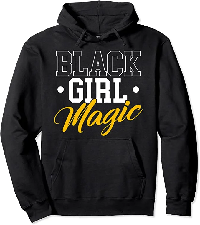 Black Girl Magic Hoodie Hoodie with Pocket Utility Practical