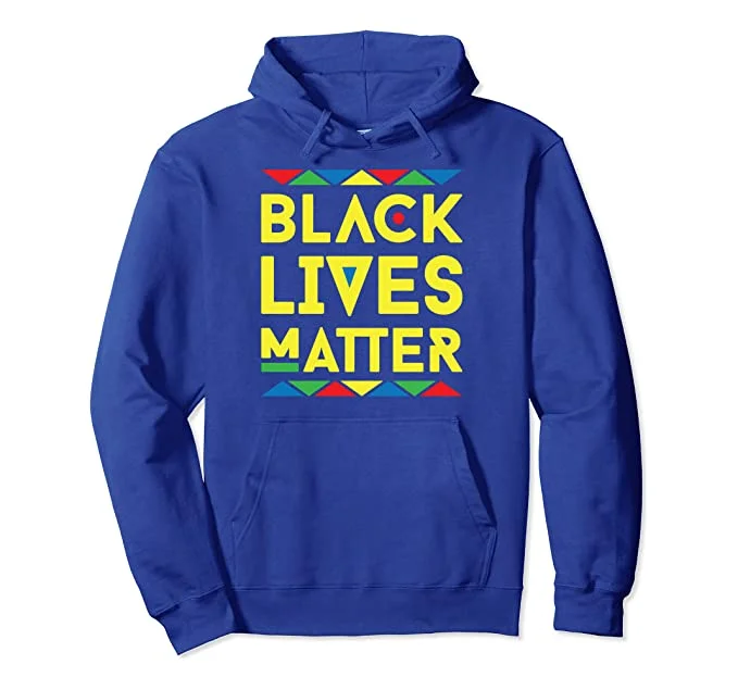 Black Lives Matter Dashiki Hoodie Hoodie with Snap Buttons Easy Quick