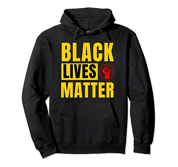 Black Lives Matter Respect Hoodie Hoodie with Crew Neck Simple Timeless