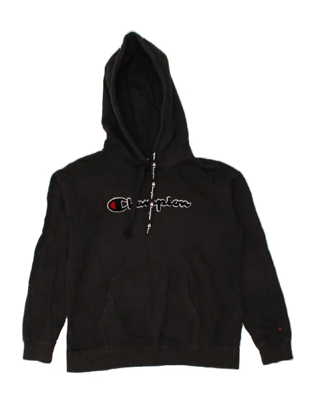CHAMPION Mens Graphic Hoodie Jumper Medium Navy Blue Cotton Hoodie with Print Artistic Unique CHAMPION Mens Graphic Hoodie Jumper Medium Navy Blue Cotton Hoodie with Print Artistic Unique
