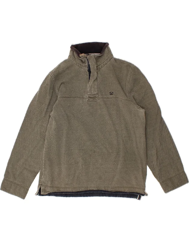 CREW CLOTHING Mens Zip Neck Sweatshirt Jumper Large Green Cotton Hoodie with High-Low Hem Asymmetrical Trendy CREW CLOTHING Mens Zip Neck Sweatshirt Jumper Large Green Cotton Hoodie with High-Low Hem Asymmetrical Trendy