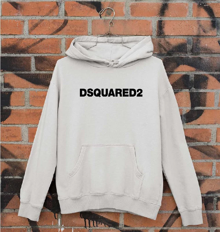 Dsquared2 Unisex Hoodie for Men/Women Hoodie with Hem Applique Textured Unique
