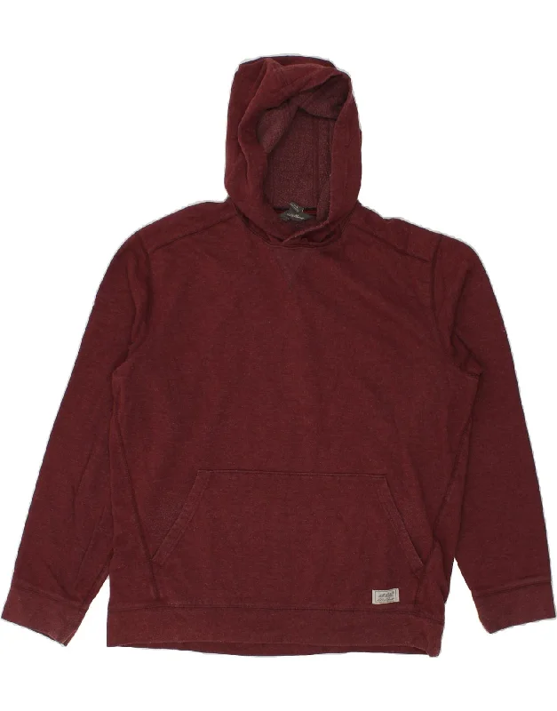 EDDIE BAUER Womens Oversized Hoodie Jumper UK 16 Large Burgundy Cotton Hoodie with Drop Shoulder Relaxed Streetwear EDDIE BAUER Womens Oversized Hoodie Jumper UK 16 Large Burgundy Cotton Hoodie with Drop Shoulder Relaxed Streetwear