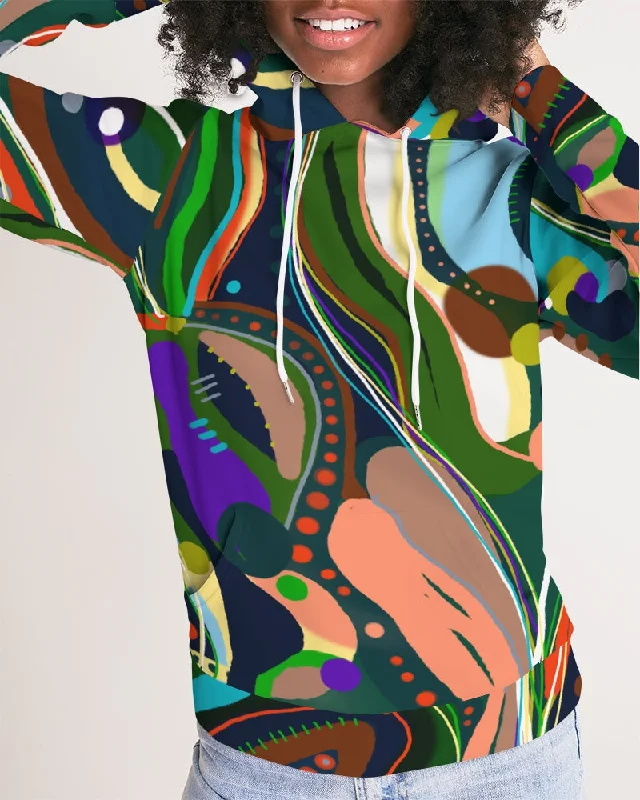 FALL INTO UBIQUITY Women's Hoodie Hoodie with Tie-Dye Psychedelic Retro
