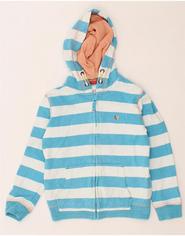 FAT FACE Boys Zip Hoodie Sweater 7-8 Years Blue Striped Cotton Hoodie with Full-Zip Functional Layering FAT FACE Boys Zip Hoodie Sweater 7-8 Years Blue Striped Cotton Hoodie with Full-Zip Functional Layering