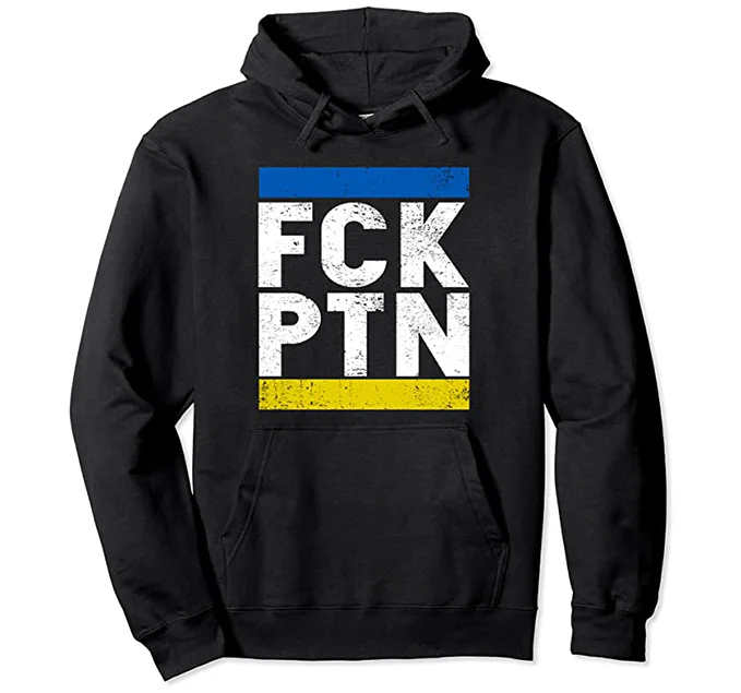 FCK PTN Hoodie Hoodie with Ribbed Cuffs Snug Fit Comfort