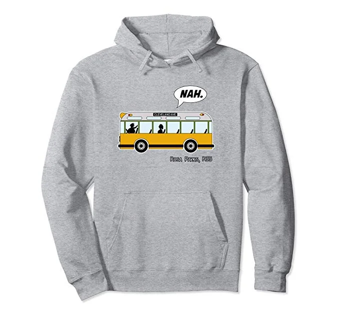 Front of The Bus Hoodie Hoodie with Hem Detail Decorative Unique