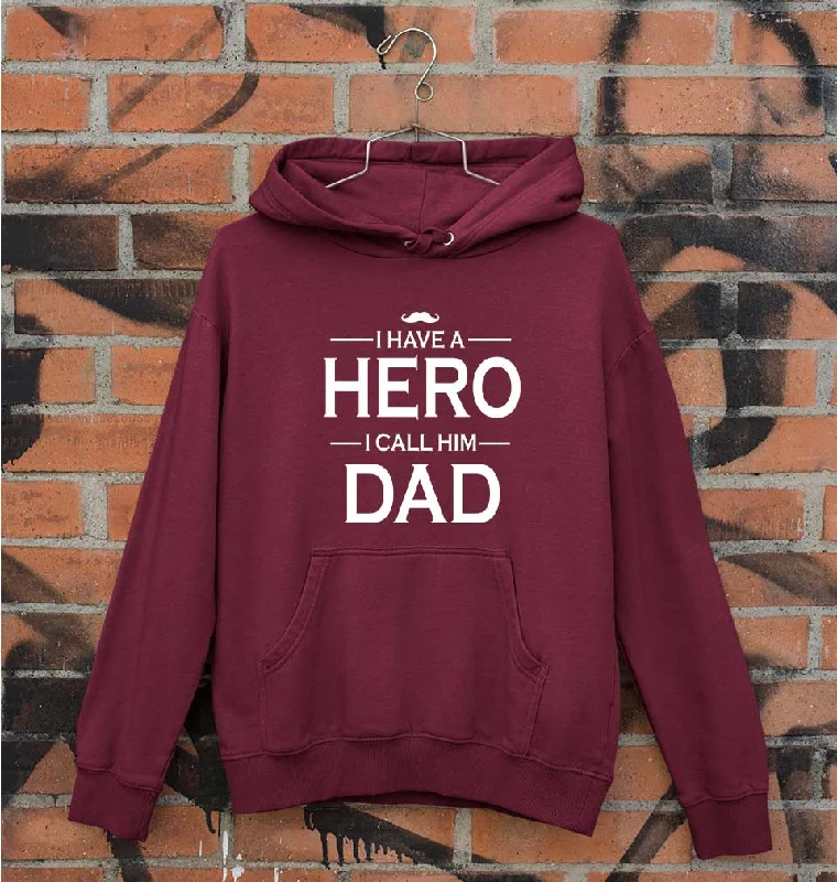 I Have A Hero I Call Him Dad Unisex Hoodie for Men/Women Hoodie with Hidden Zipper Minimalist Clean I Have A Hero I Call Him Dad Unisex Hoodie for Men/Women Hoodie with Hidden Zipper Minimalist Clean