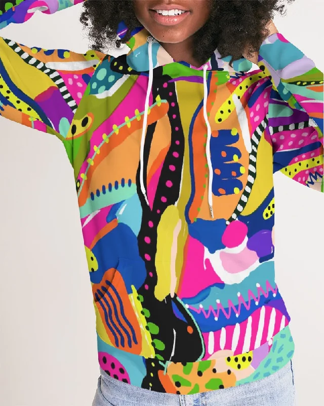 JOYFUL NOISE Women's Hoodie Hoodie with Stripes Bold Sporty
