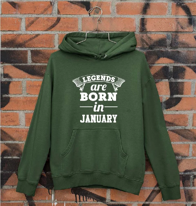 Legends are Born in January Unisex Hoodie for Men/Women Hoodie with Hem Lace Feminine Delicate Legends are Born in January Unisex Hoodie for Men/Women Hoodie with Hem Lace Feminine Delicate