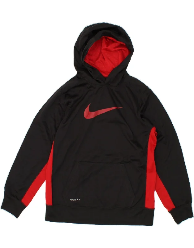 NIKE Boys Therma-Fit Graphic Hoodie Jumper 13-14 Years XL Black Hoodie Sweatshirt Pullover NIKE Boys Therma-Fit Graphic Hoodie Jumper 13-14 Years XL Black Hoodie Sweatshirt Pullover