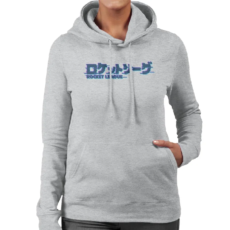 Rocket League Dark Tokyo Logo Glitch Women's Hooded Sweatshirt Hoodie with Tie-Dye Psychedelic Retro Rocket League Dark Tokyo Logo Glitch Women's Hooded Sweatshirt Hoodie with Tie-Dye Psychedelic Retro