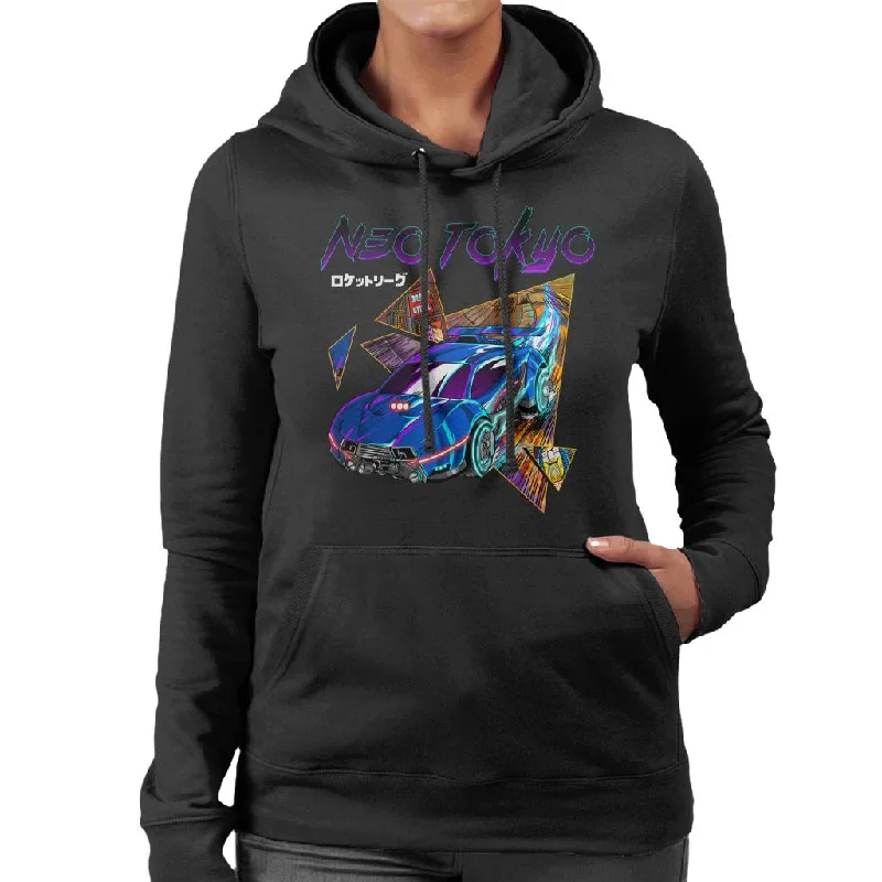 Rocket League Masamune Neo Tokyo Women's Hooded Sweatshirt Hoodie with Zipper Versatile Modern Rocket League Masamune Neo Tokyo Women's Hooded Sweatshirt Hoodie with Zipper Versatile Modern