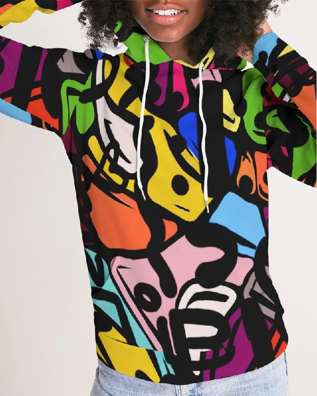"THE ACTUAL FACTUALS" Women's Hoodie Hoodie with Set-In Sleeves Structured Classic