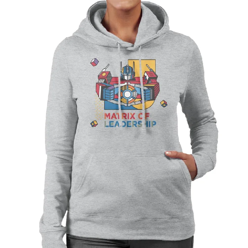 Transformers Optimus Prime Matrix Of Leadership Women's Hooded Sweatshirt Hoodie with Bell Sleeves Flared Feminine