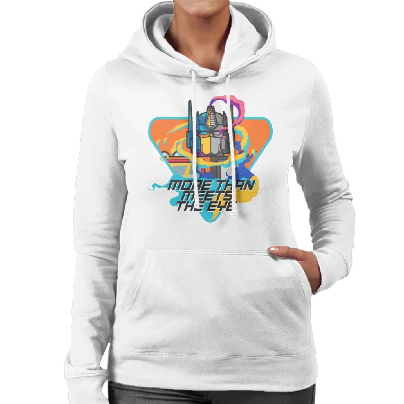Transformers Optimus Prime More Than Meets The Eye Women's Hooded Sweatshirt Hoodie with Monochrome Minimalist Simple Transformers Optimus Prime More Than Meets The Eye Women's Hooded Sweatshirt Hoodie with Monochrome Minimalist Simple