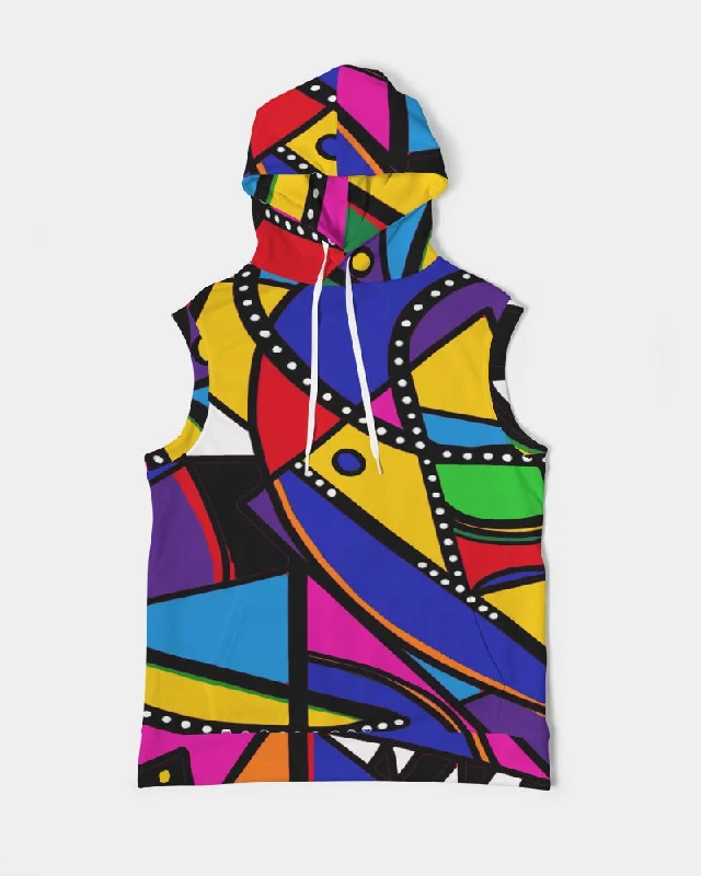 WILD KINGDOM Men's/Unisex Premium Heavyweight Sleeveless Hoodie Hoodie with Gradient Ombre Colorful WILD KINGDOM Men's/Unisex Premium Heavyweight Sleeveless Hoodie Hoodie with Gradient Ombre Colorful