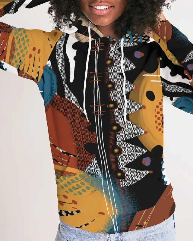 Wild Safari Women's Hoodie Hoodie with Cuffed Sleeves Snug Secure
