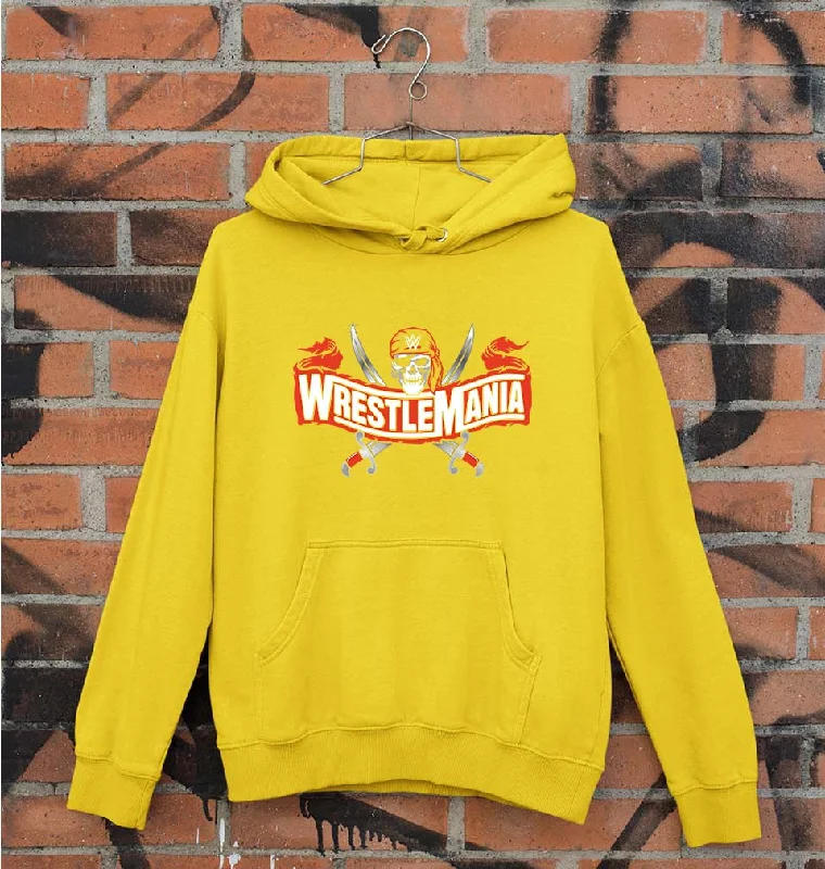 WWE Wrestle Mania Unisex Hoodie for Men/Women Hoodie with Raw Hem Edgy Unfinished